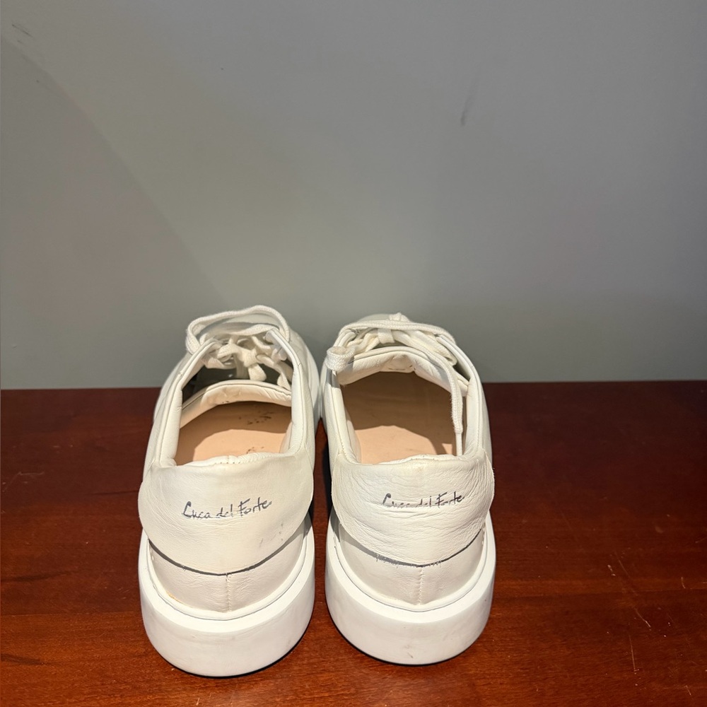 White Leather Oxfords